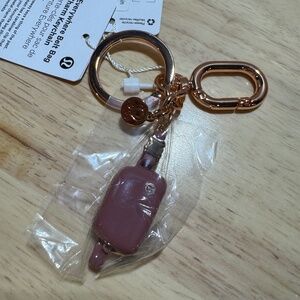 Lululemon Everywhere Belt Bag Charm Keychain Spice Chai Rose Gold NWT